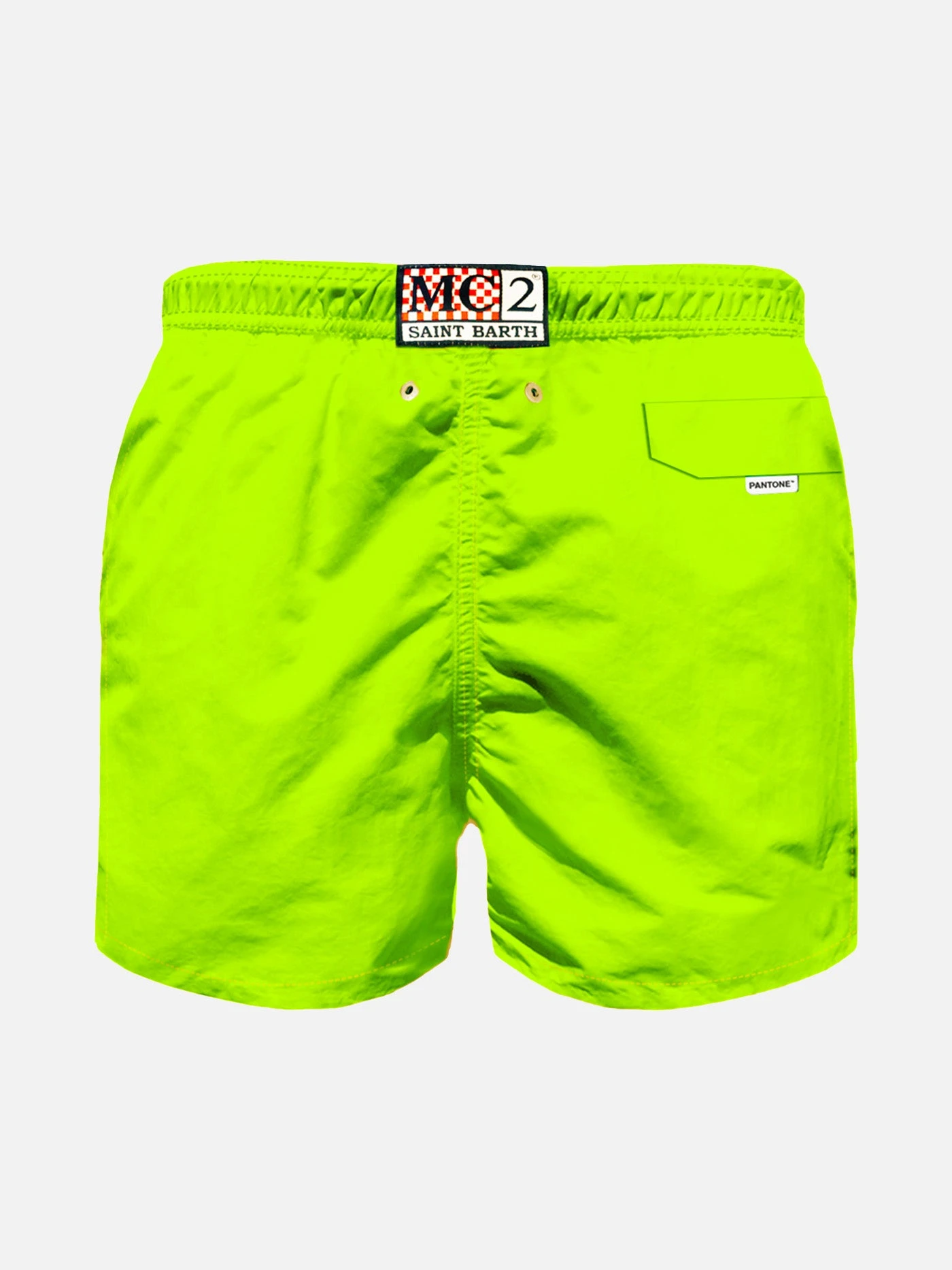 MC2 Saint Barth Boy Fluo Yellow Swim Shorts| PANTONE™ SPECIAL EDITION 4 MC2 Saint Barth Boy Fluo Yellow Swim Shorts| PANTONE™ SPECIAL EDITION - Image 2