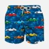 MC2 Saint Barth Boy Swim Shorts With Vintage Print 1 MC2 Saint Barth Boy Swim Shorts With Vintage Print -Swimwear Family BASE JEAN LIGHTING FRONT 21153b73 6799 43f0 ad4f a5e72eb6bf16