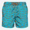 MC2 Saint Barth Man Light Fabric Swim Shorts With Seal Print -Swimwear Family BASE LIGHTING FRONT TURTLEGROUP