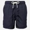 Blue Linen Long Swim Short -Swimwear Family COTUME IN LINO BLU 3e15c440 5801 4b69 8412 b7efe6db8fa1