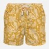 MC2 Saint Barth Man Light Fabric Swim Shorts With Ochre Paisley Print -Swimwear Family LIG0013 03797b c4bb73ff bb38 45dc abf7 518a0c0029ad