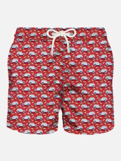 Light Fabric Man Swim Shorts Off-road Print