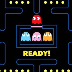 Boy Light Fabric Swim Shorts With Pac Man Print |Pacman© -Swimwear Family actionpacam 3