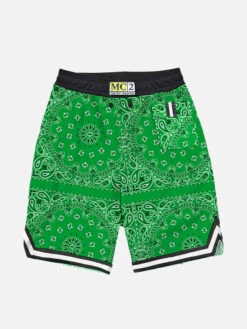 MC2 Saint Barth Boy Long Swim Shorts With Bandanna Print -Swimwear Family back bandanna 2