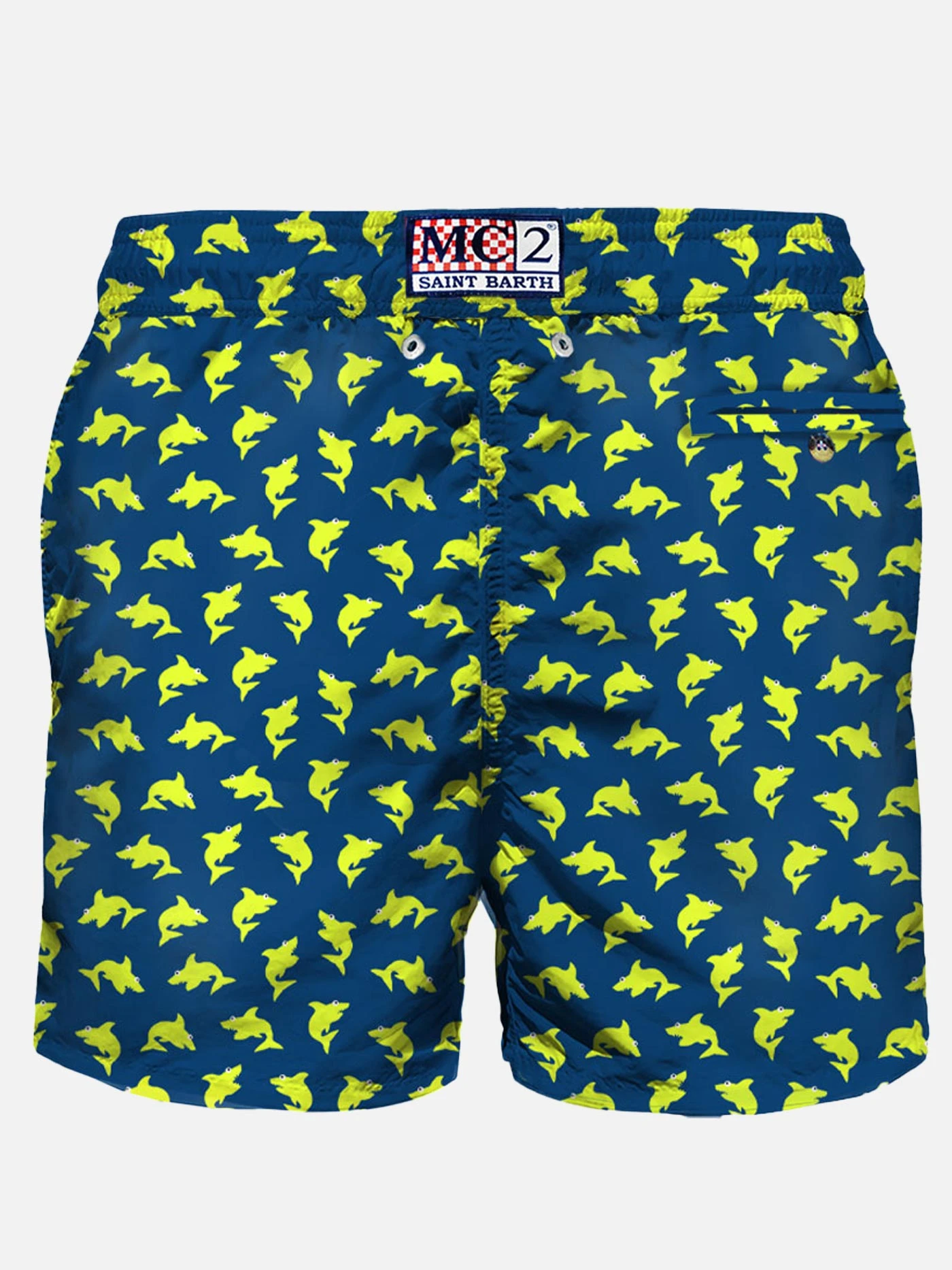 Light Fabric Swim Shorts Sharks Print 4 Light Fabric Swim Shorts Sharks Print - Image 2