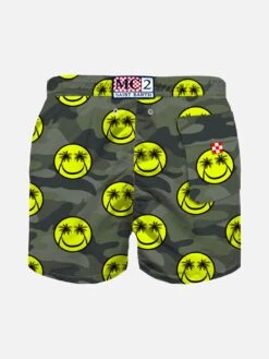 MC2 Saint Barth Boy Swim Shorts With Smiley Print -Swimwear Family back swimshorts 5dbd4ca7 75e8 4e82 a74a f2ec4e9b8843