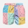 Boy Swim Shorts With Multicolor Bandanna Print -Swimwear Family bandana multicolor pastel boy swimshort mc2 kids 1 6297a461 1456 4167 b852 7487e64b0340