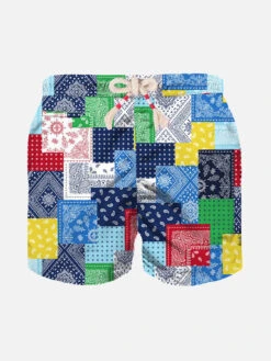Patchwork Boy Swim Shorts
