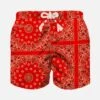 MC2 Saint Barth Boy Swim Shorts With Bandanna Print -Swimwear Family bandana rosso costume mare 1 24b9c3bf 939e 45c3 883c 1bbc04f7f3d1