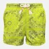 MC2 Saint Barth Man Swim Shorts With Fluo Yellow Bandanna Print -Swimwear Family bandana 0001 verde swimshorts 1 0001 fluo 0001 mc2 saintbarth fluo