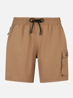 MC2 Saint Barth Man Beige Comfort And Stretch Swim Shorts