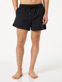 MC2 Saint Barth Man Swim Shorts With Side Logo And Contrast -Swimwear Family black swimshorts man 1 a28998a9 ce91 4ed4 b6e4 c3c61a9290dd