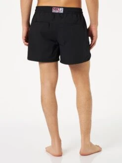 MC2 Saint Barth Man Swim Shorts With Side Logo And Contrast -Swimwear Family black swimshorts man 2 a5143796 3f10 420f ae84 46802c510e4d