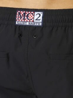 MC2 Saint Barth Man Swim Shorts With Side Logo And Contrast -Swimwear Family black swimshorts man 3 94fb3286 59ee 4ad7 a416 d7e548fedf56