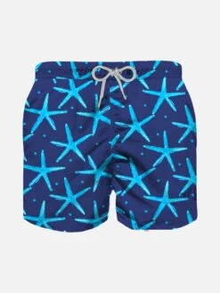 Starfish Print Boy Swim Shorts