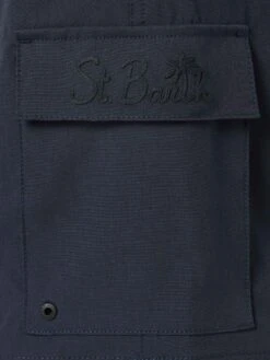 MC2 Saint Barth Man Blue Navy Comfort And Stretch Swim Shorts -Swimwear Family blue comfort swimshorts man 3