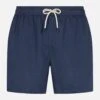 MC2 Saint Barth Blue Navy Man Linen Swim Short 2 MC2 Saint Barth Blue Navy Man Linen Swim Short -Swimwear Family blue linen swimshorts man 1