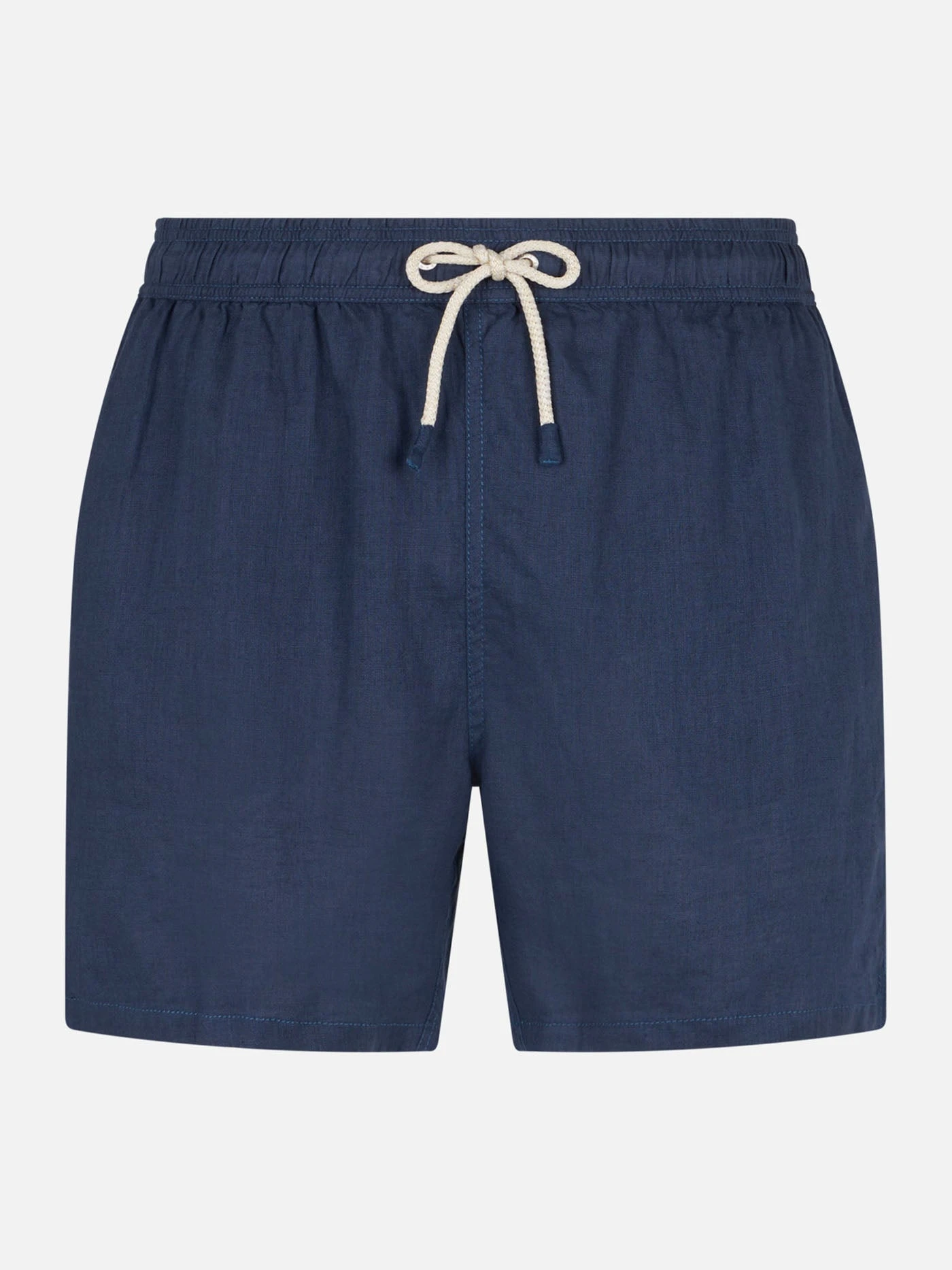 MC2 Saint Barth Blue Navy Man Linen Swim Short 3 MC2 Saint Barth Blue Navy Man Linen Swim Short