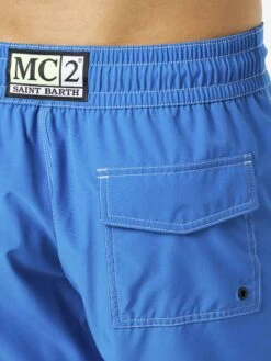 MC2 Saint Barth Man Comfort And Stretch Bluette Surf Swim Shorts -Swimwear Family bluette man swim shorts 3