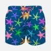 MC2 Saint Barth Boy Swim Shorts With Multicolor Starfish Print 1 MC2 Saint Barth Boy Swim Shorts With Multicolor Starfish Print -Swimwear Family boy back starfish multicolor 1