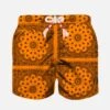 Orange Boy Swim Shorts 2 Orange Boy Swim Shorts -Swimwear Family boy bandana orange swim shorts 1
