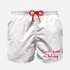 MC2 Saint Barth Boy White Swim Shorts 2 MC2 Saint Barth Boy White Swim Shorts -Swimwear Family boy shite swim shorts 1