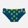 Yellow Fluo Skulls Boy Swim Briefs -Swimwear Family boy swim briefs pirates 01