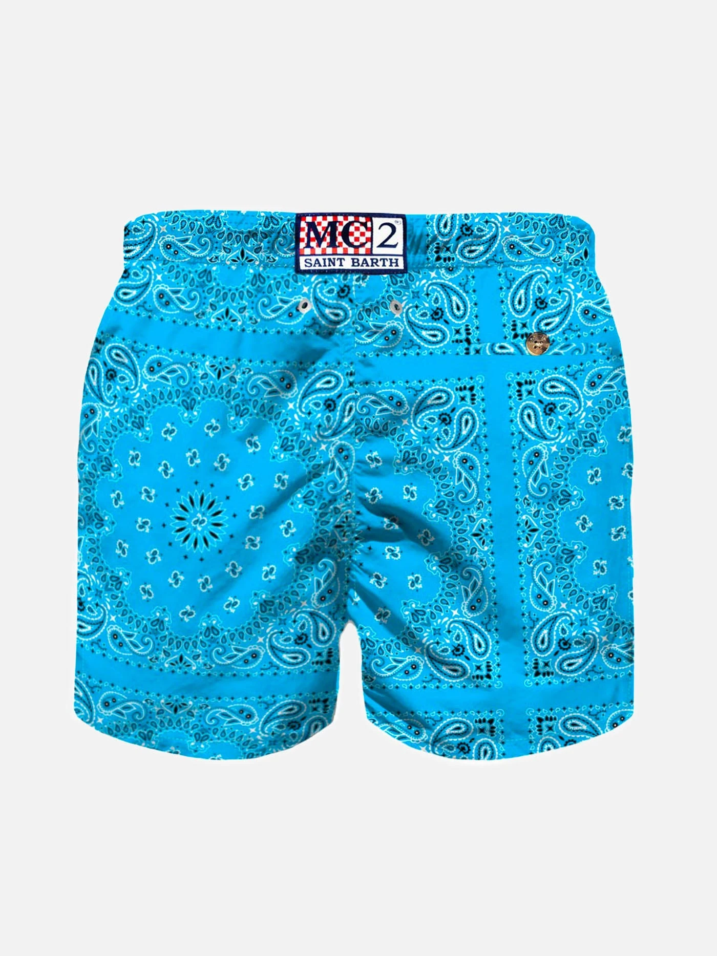 Light Blue Boy Swim Shorts 4 Light Blue Boy Swim Shorts - Image 2