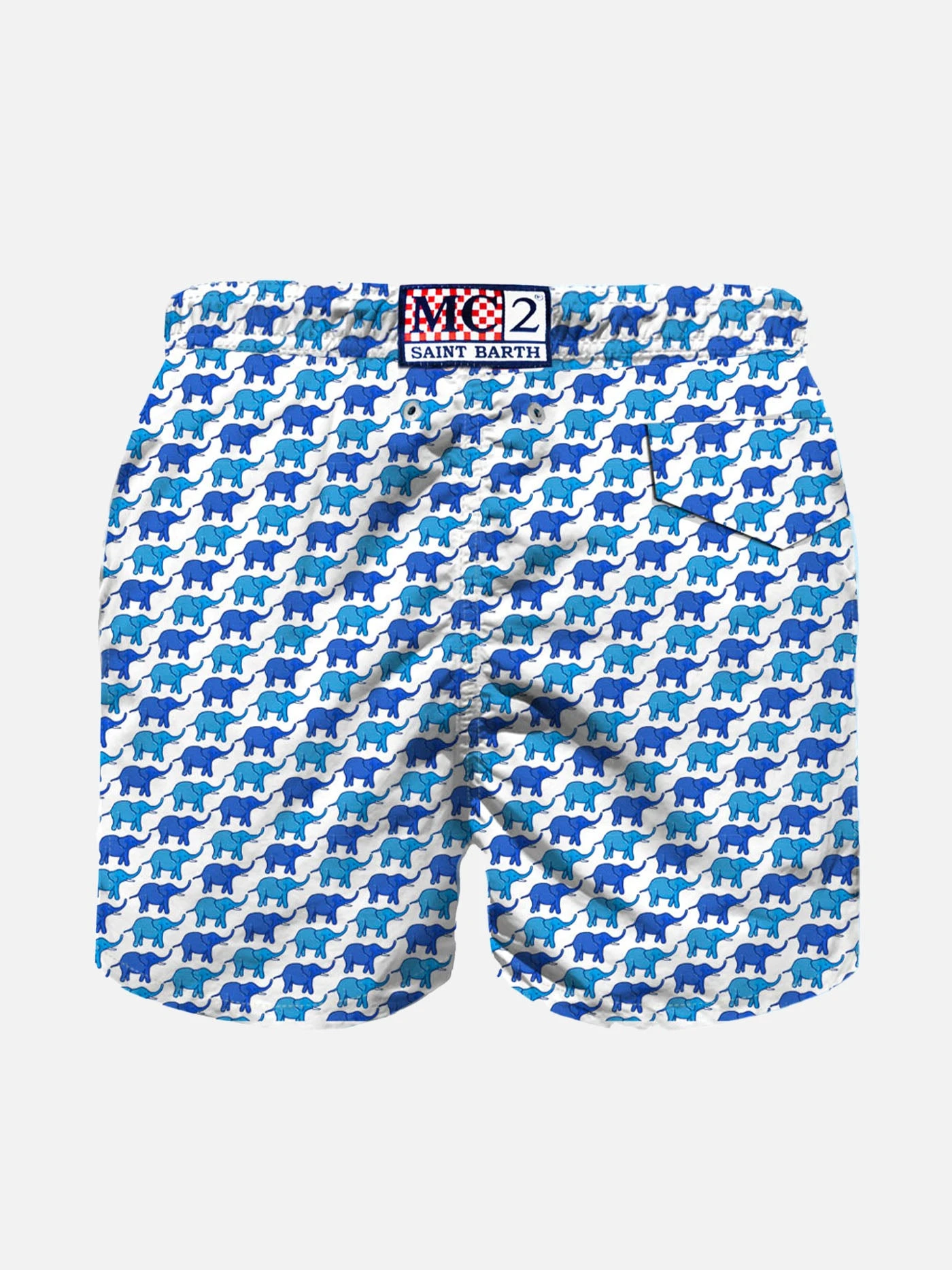 Boy Light Fabric Swim Shorts With Elephant Print 4 Boy Light Fabric Swim Shorts With Elephant Print - Image 2