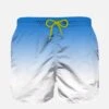 Boy Swim Shorts With Bluette And White Gradient Print -Swimwear Family boy swimshort gradient 01
