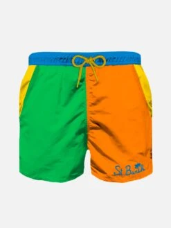 MC2 Saint Barth Boy Multicolor Swim Shorts