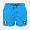 MC2 Saint Barth Boy Classic Swim Shorts With SSC NAPOLI Patch | SSC NAPOLI SPECIAL EDITION -Swimwear Family boy swimshort napoli patch lightblue 1