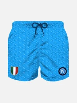 MC2 Saint Barth Boy Classic Swim Shorts With SSC NAPOLI Patch | SSC NAPOLI SPECIAL EDITION