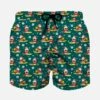 Boy Light Fabric Swim Shorts With Padel Santa Print -Swimwear Family boy swimshort padel santa 00