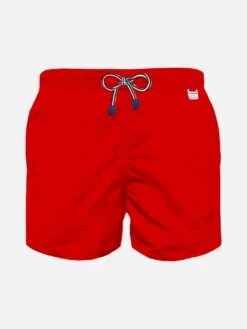 Red Light Fabric Boy Swim Shorts | Pantone™ Special Edition