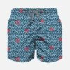 Ultralight Boy Swim Shorts Micro Seastars Print -Swimwear Family boy swimshort seastars 01