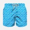 Boy Light Fabric Swim Shorts With Sharks Print 1 Boy Light Fabric Swim Shorts With Sharks Print -Swimwear Family boy swimshort shark 01