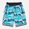 Shark Print Boy Swim Shorts Surf Style -Swimwear Family boy swimshort shark surf style 01