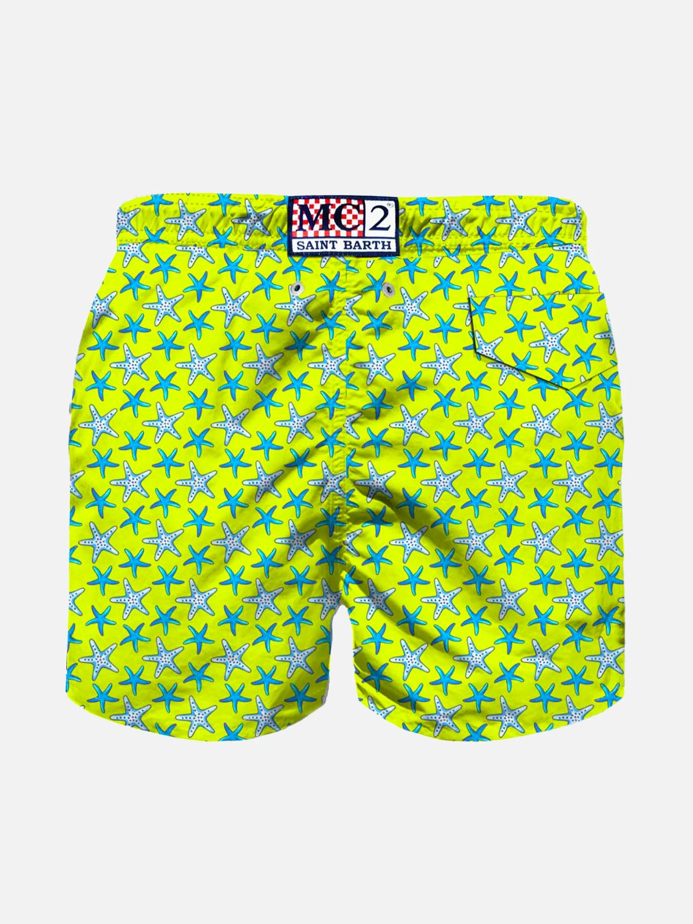 Boy Light Fabric Swim Shorts With Starfish Print 4 Boy Light Fabric Swim Shorts With Starfish Print - Image 2