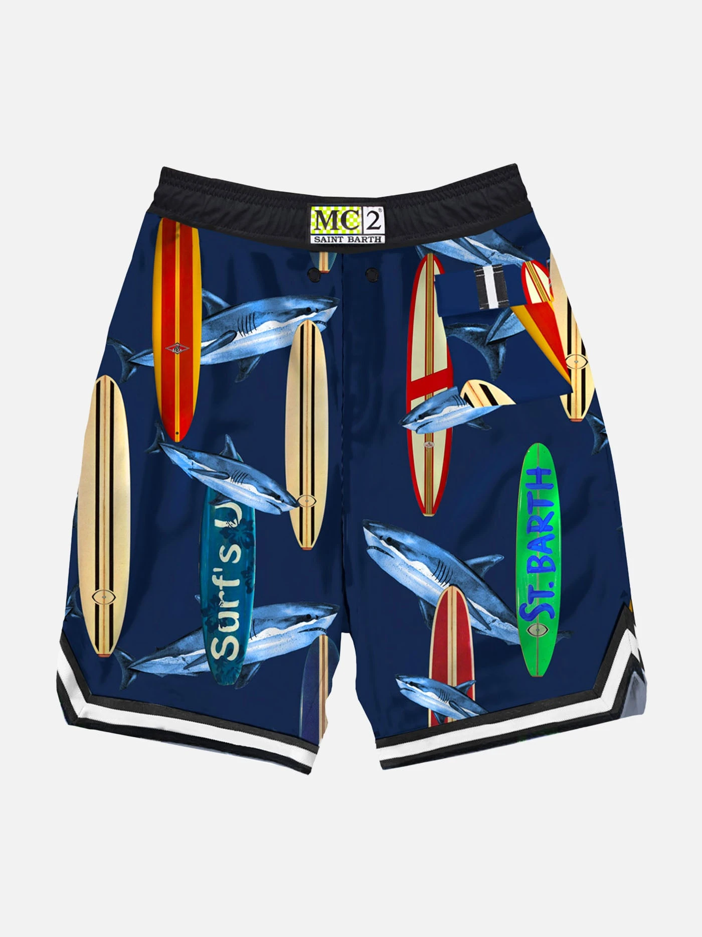 Surfboard Print Boy Swim Shorts 4 Surfboard Print Boy Swim Shorts - Image 2