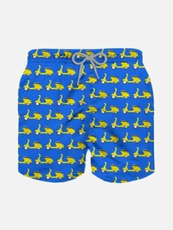MC2 Saint Barth Boy Swim Shorts With Vespa® Print | Vespa® Special Edition
