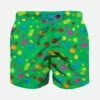 MC2 Saint Barth Boy Swim Shorts With Multicolor Bricks Print -Swimwear Family boy swimshorts blik blok green 1