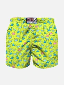 MC2 Saint Barth Boy Swim Shorts With Crabs Print -Swimwear Family boy swimshorts crab party yellow
