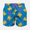 MC2 Saint Barth Boy Light Fabric Swim Shorts With Crypto Ducky Print | CRYPTO PUPPETS® SPECIAL EDITION -Swimwear Family boy swimshorts cryptoducks 1