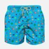 MC2 Saint Barth Boy Light Fabric Swim Shorts With Fish Print -Swimwear Family boy swimshorts fish1