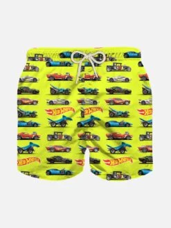 MC2 Saint Barth Boy Swim Shorts With Hotwheels Print | HOT WHEELS™ SPECIAL