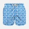 MC2 Saint Barth Boy Light Fabric Swim Shorts With Light Blue Mushrooms Print -Swimwear Family boy swimshorts lightblue mushrooms print 1