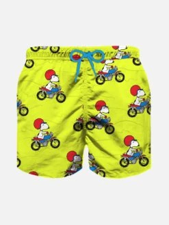 MC2 Saint Barth Boy Swim Shorts With Rider Snoopy Print | SNOOPY - PEANUTS™ SPECIAL EDITION