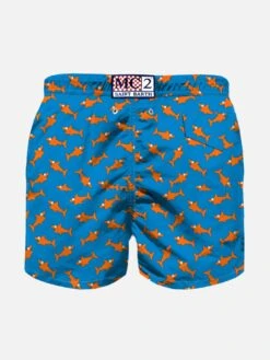 MC2 Saint Barth Boy Swim Shorts With Sharks Print -Swimwear Family boy swimshorts sharks2