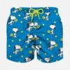 MC2 Saint Barth Boy Light Fabric Swim Shorts With Snoopy Padel Print | SNOOPY - PEANUTS™ SPECIAL EDITION -Swimwear Family boy swimshorts snoopy padel 1